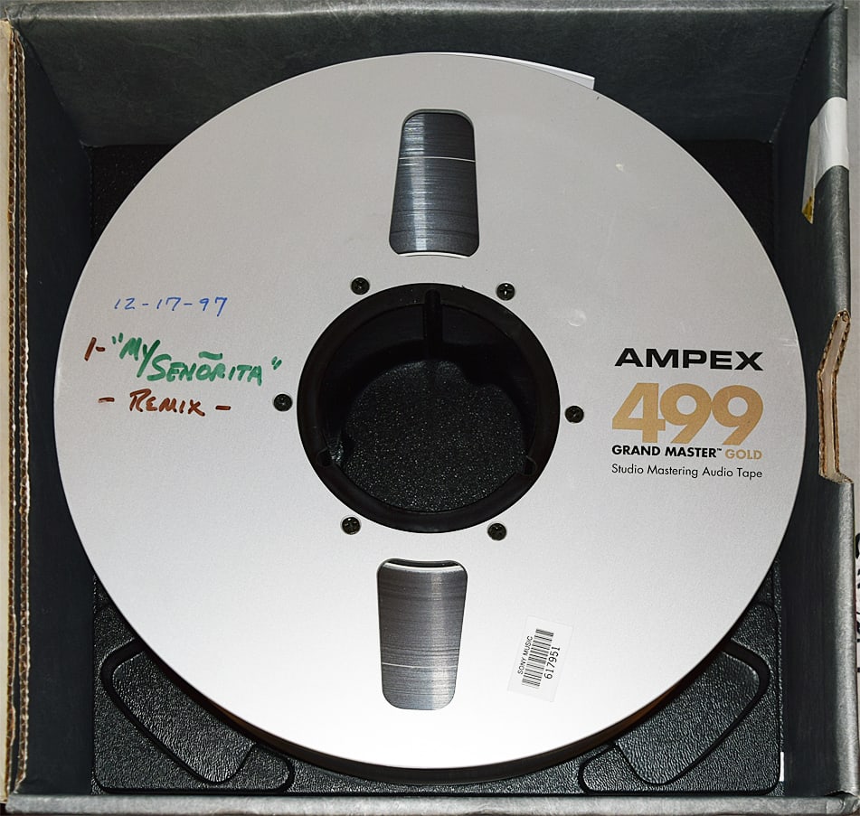 1997 -PUFFY/PUFF DADDY/P DIDDY- Master Hip-Hop/Rap Reel-to-Reel Tape: 1997 "Puffy - My Senorita" tape from "The Hit Factory" Master Tape Archive. 10.5" Reel of 2" tape.#8995 - 13