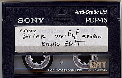 -YOUSSOU N'DOUR/WYCLEF JEAN- Master Hip-Hop/Rap DAT Tape: Wyclef Jean/Youssou N'Dour DAT tape from "The Hit Factory" Master Tape Archive. #8977