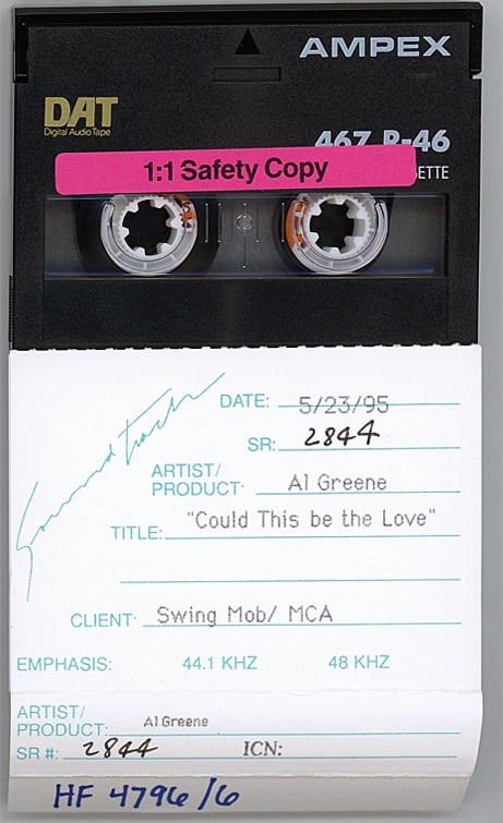 1995 -AL GREEN- Master Vintage Soul/R&B Music DAT Tape (1 of 1)