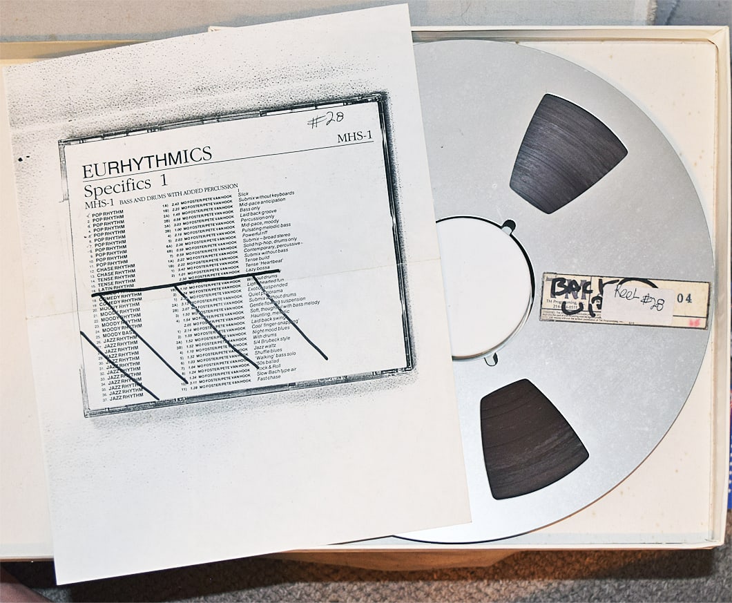 -EURYTHMICS- MASTER Rock Music Reel-to-Reel Tape - ANNIE LENNOX!: "Eurhythmics Reel #28" tape from "The Hit Factory" Master Tape Archive. 10.5" Reel of 1/2" tape.#2293 - 3
