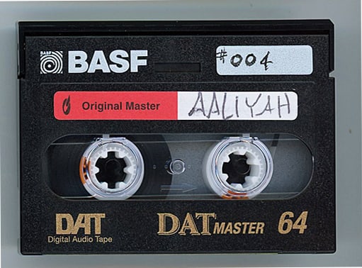 -AALIYAH- MASTER Hip-Hop/R&B Music DAT Tape: "AALIYAH - Digital Master" DAT Tape from "The Hit Factory" Master Tape Archive. #3445