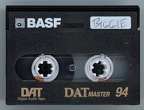 -BIGGIE SMALLS/NOTORIOUS B.I.G.- MASTER Hip-Hop/Rap Music DAT Tape: "Biggie" DAT Tape from "The Hit Factory" Master Tape Archive. #3438