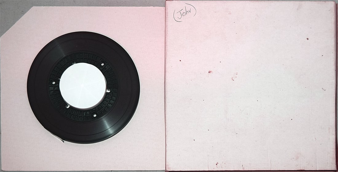 -JOHN LENNON- MASTER Vintage Music Reel-to-Reel Tape - THE BEATLES: "John" tape from "The Hit Factory" Master Tape Archive. As John Lennon was recording a lot at The Hit Factory in this era, we believe this may be his, but we cannot guarantee it. 7" Reel of 1/4" tape.