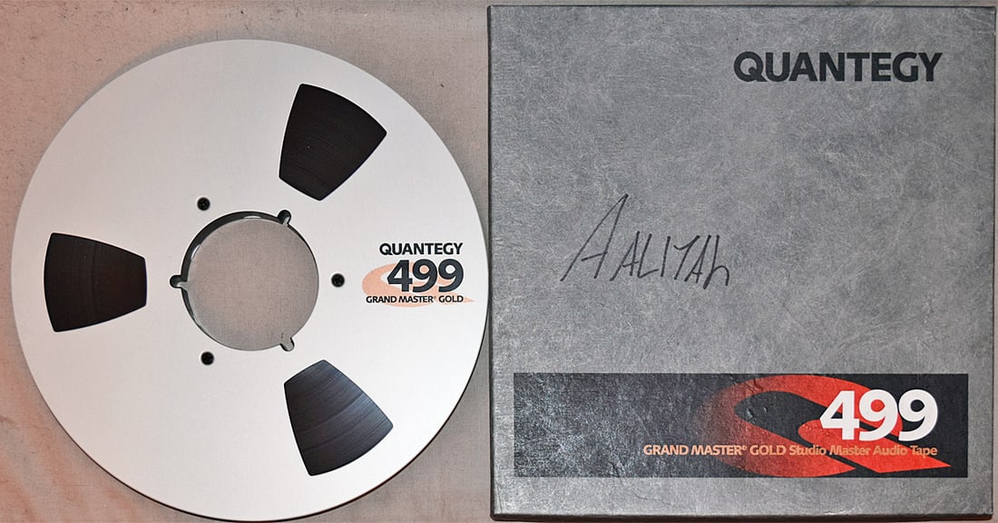 -AALIYAH- MASTER Vintage Hip-Hop/Rap Music Reel-to-Reel Tape: "AALIYAH" tape from "The Hit Factory" Master Tape Archive. 10.5" Reel of 1/2" tape. #3543 - 2