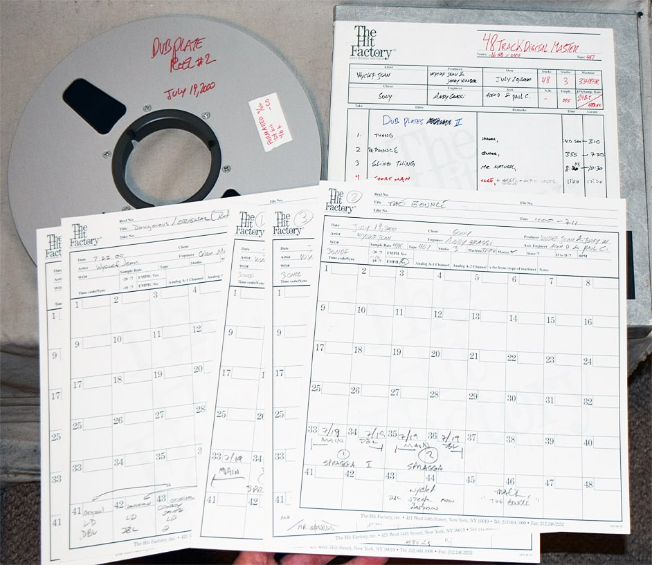 2000 -WYCLEF JEAN/THONG SONG- MASTER Rap/Hip-Hop Music Reel-to-Reel Tape (1 of 1)