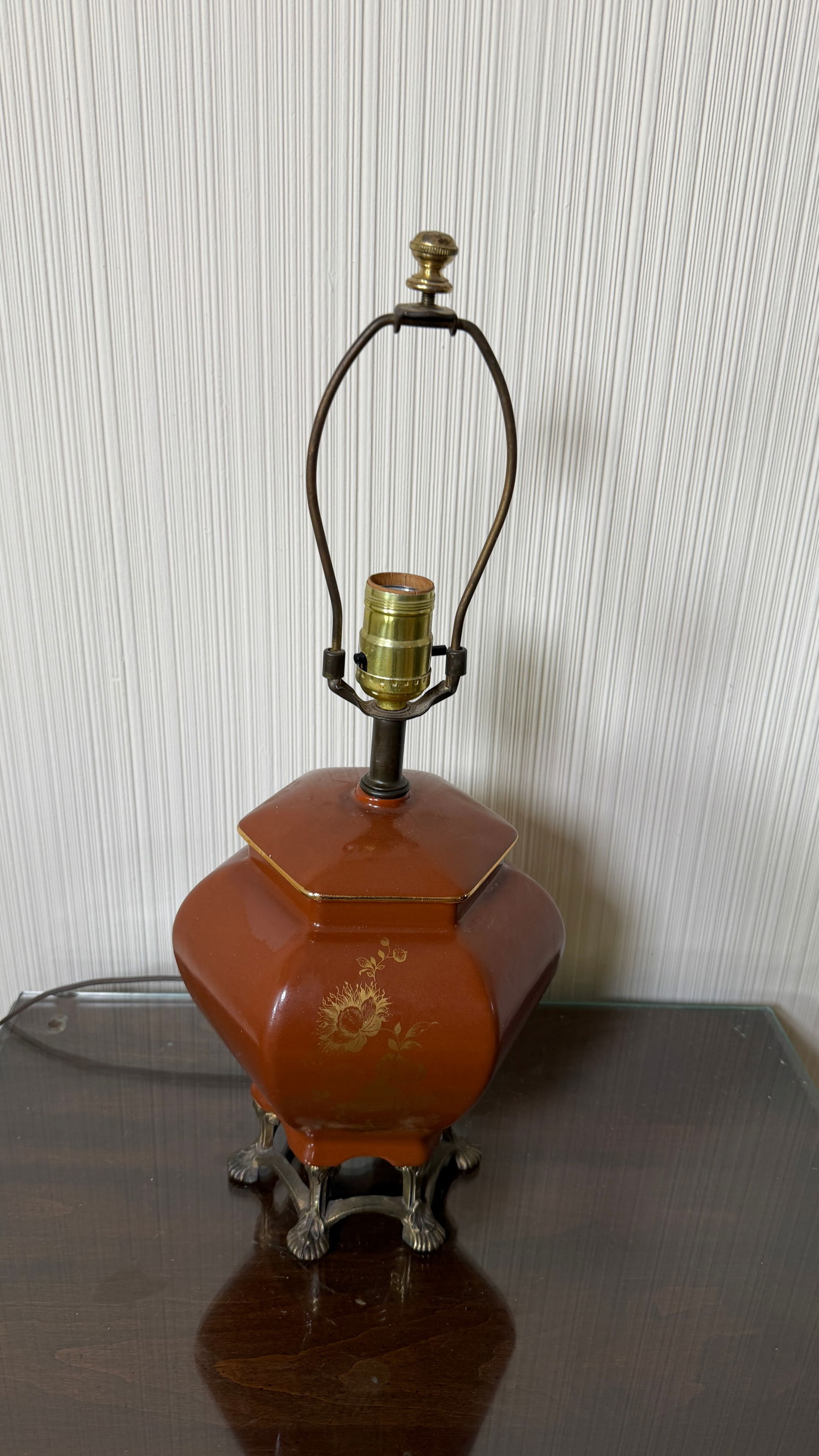 Ceramic Hexagonal Shaped Table Lamp - 3