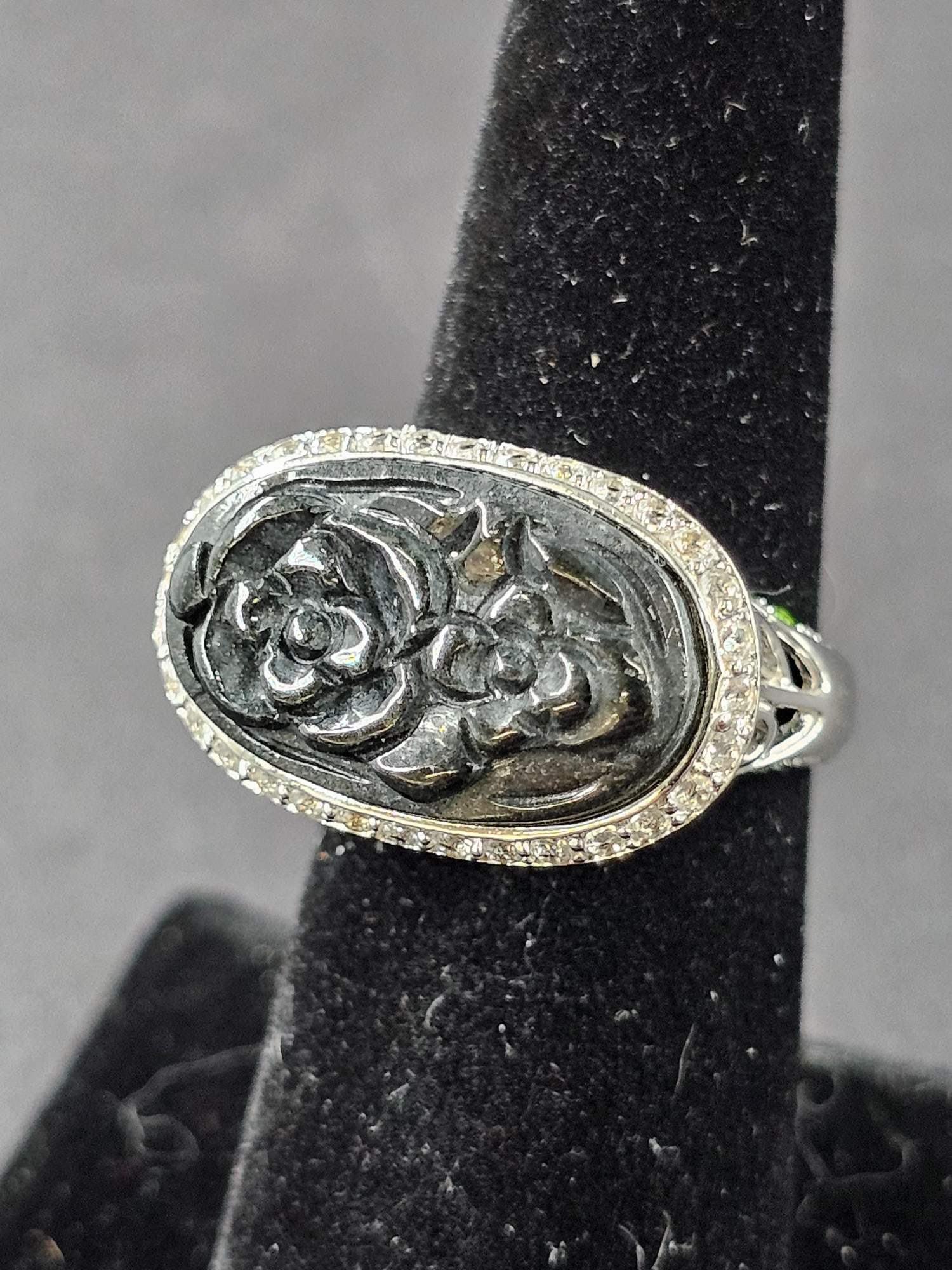 14K Onyx Diamond & Peridot Ring (1 of 9)