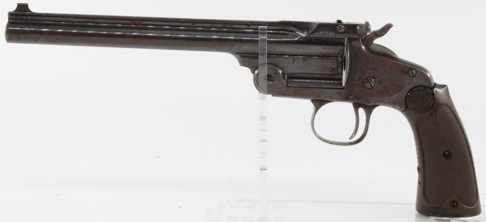 Smith & Wesson .22 Model 91 Third Model Perfected Revolver, All Original, 8" Barrel, S/N 19033 (1 of 11)