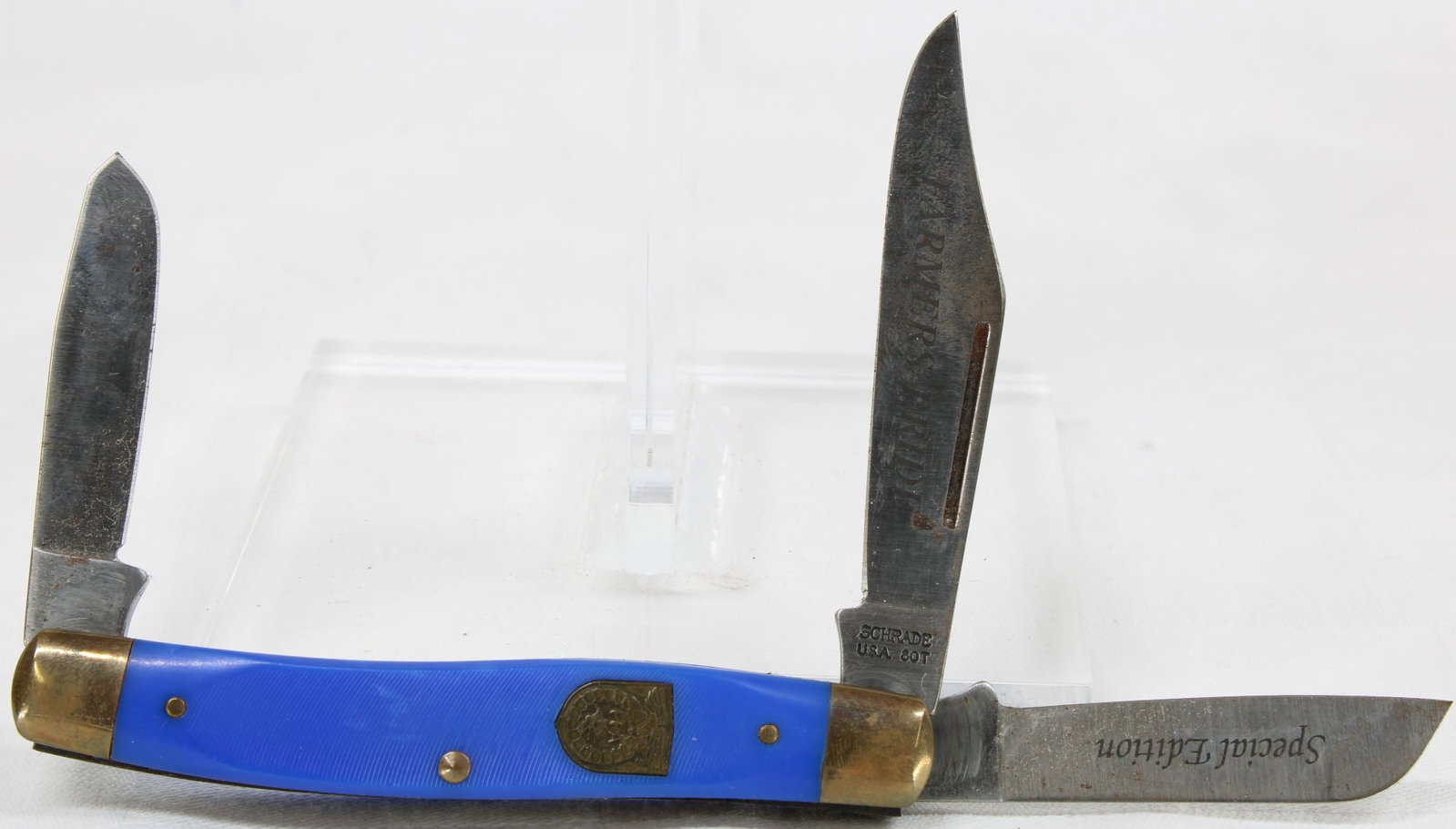 Schrade Folding Pocket Knife- 3 Blade, 'Farmers Pride', Special Edition (1 of 3)