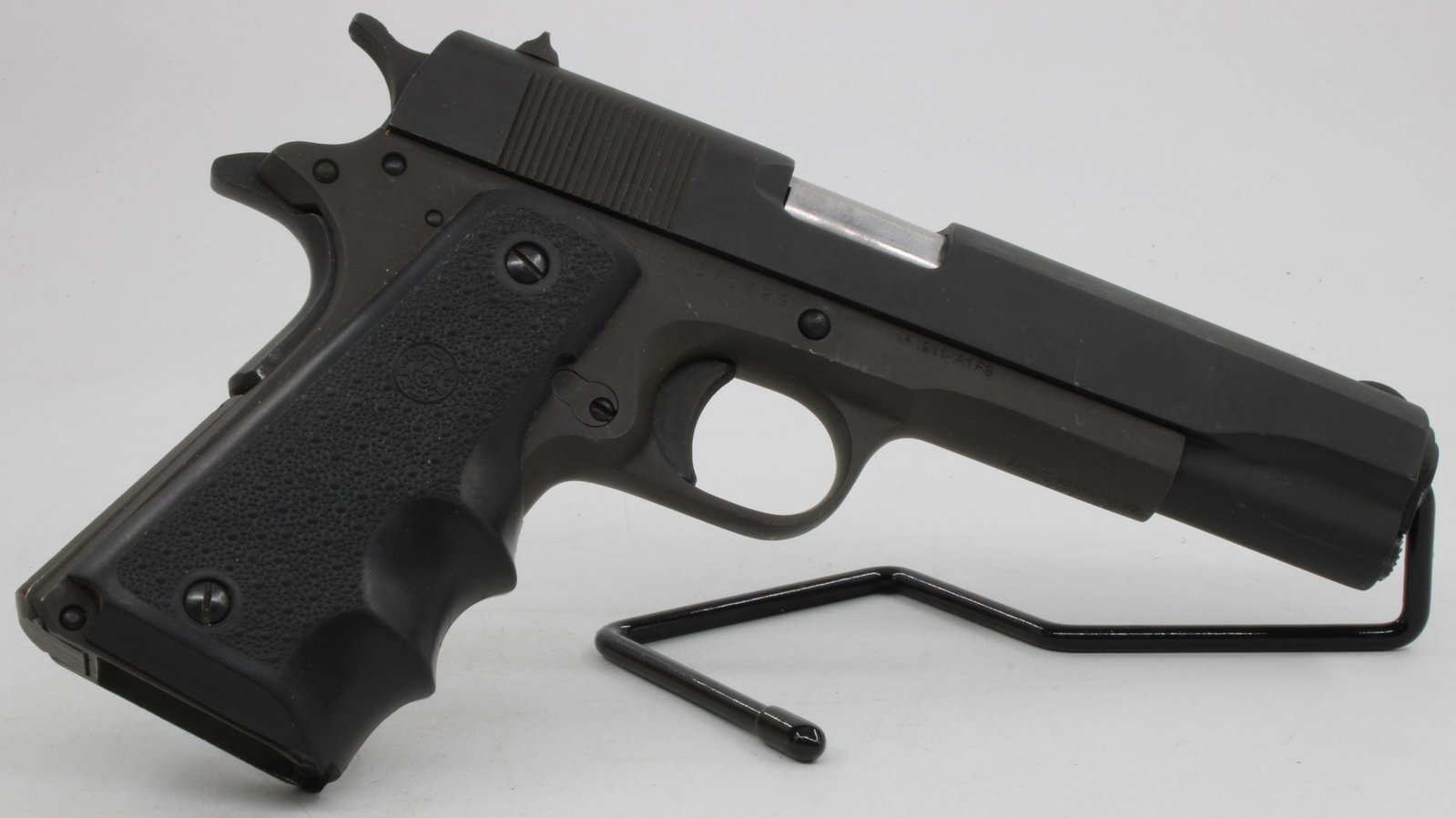 Rock Island Armory M1911-A1 FS 9mm Semi-Automatic Pistol w/ Case & Magazines: Rock Island Armory M1911-A1 FS semi-automatic pistol chambered in 9mm with full-size steel frame and parkerized finish. Features single-action operation, manual thumb safety, grip safety, fixed sights