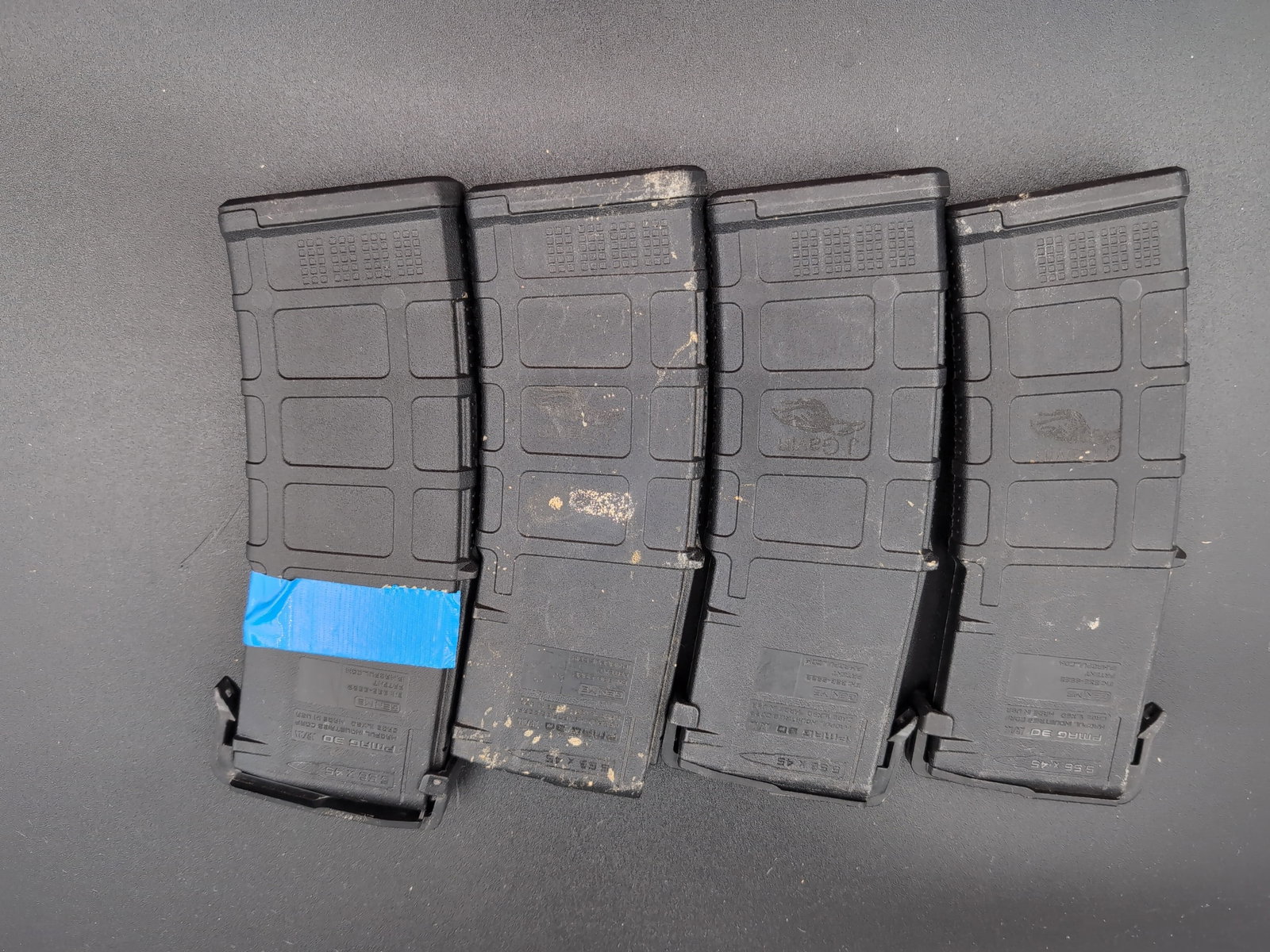 Lot of Four Magpul PMAG 30 AR/M4 GEN M3 5.56x45 Magazines (1 of 5)
