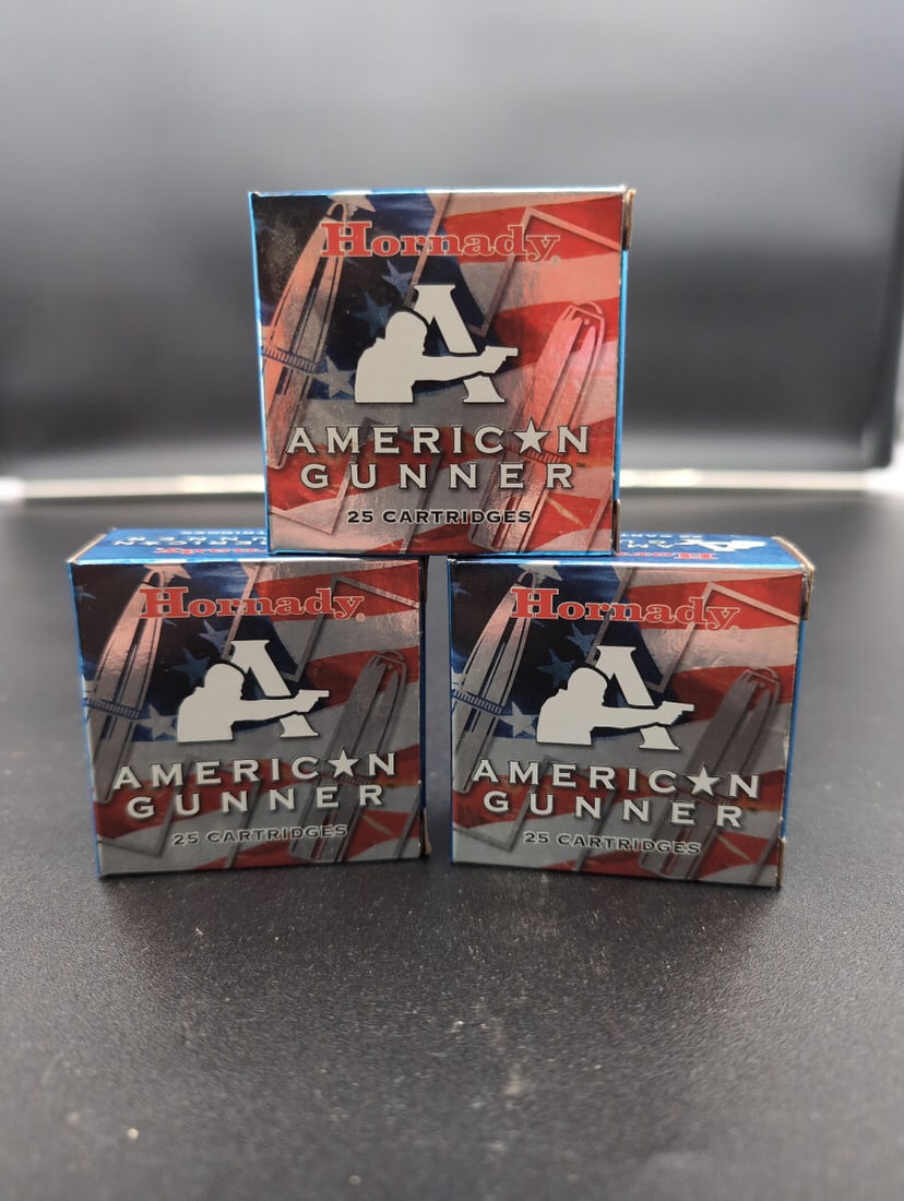 Three Boxes of Hornady American Gunner 9mm Luger +P 124 gr XTP Ammunition (1 of 3)
