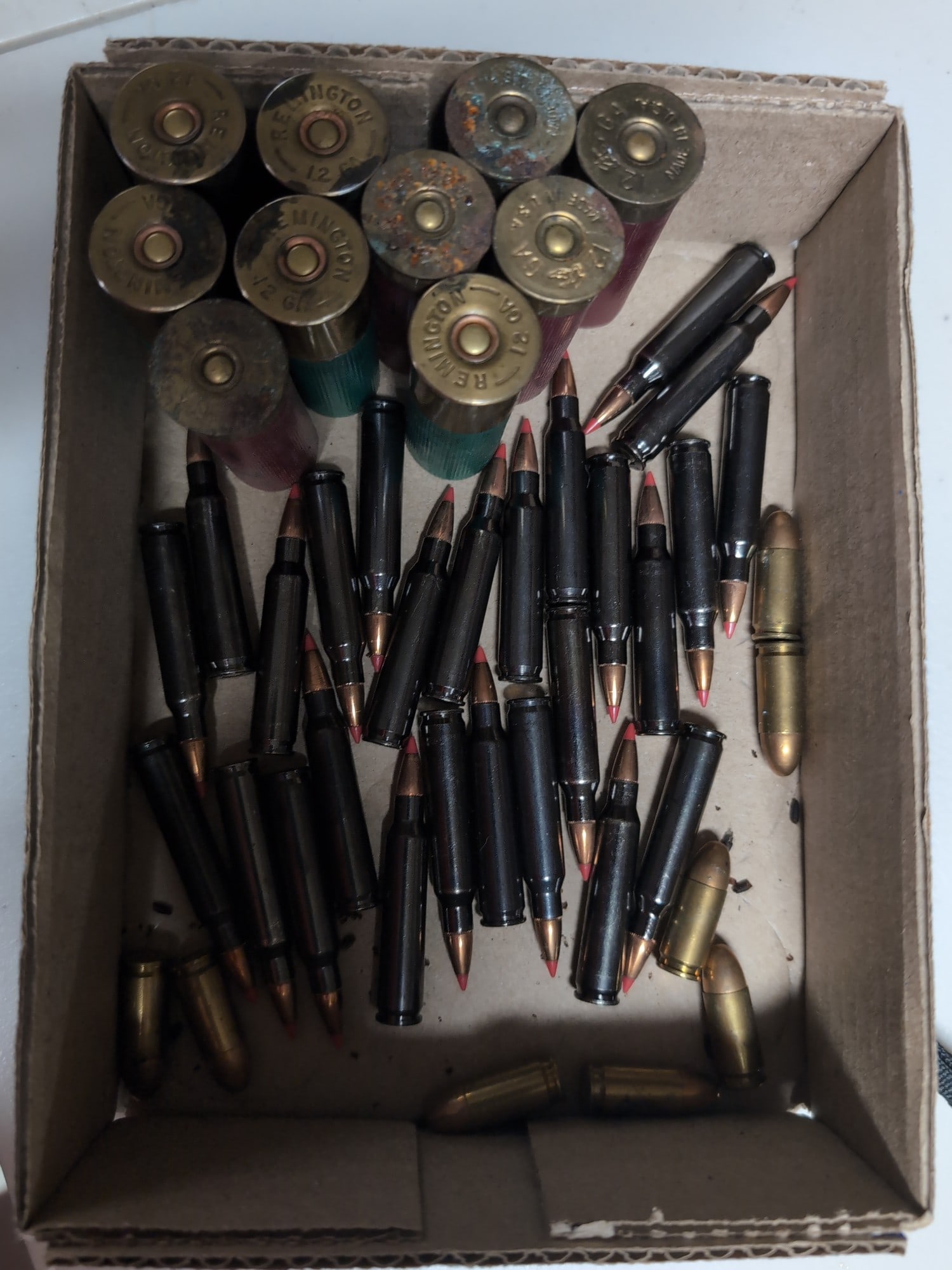 Assorted Ammunition Lot Including 12 Gauge Shotgun Shells and Rifle Cartridges (1 of 4)