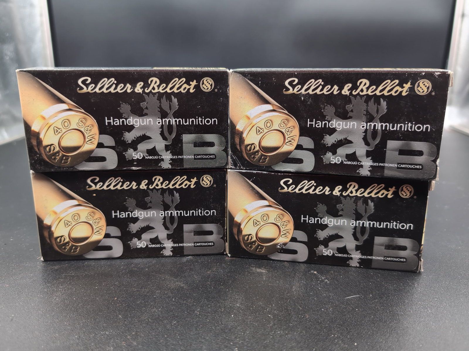 Four Boxes of Sellier & Bellot 40 S&W 180gr FMJ Ammunition (1 of 3)