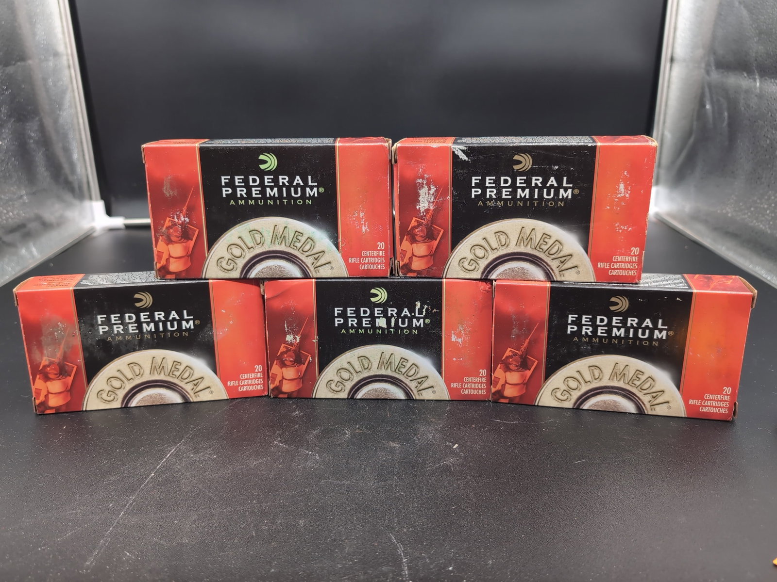 Five Boxes of Federal Premium Gold Medal Match 308 Winchester 168 Grain Sierra MatchKing BTHP (1 of 4)