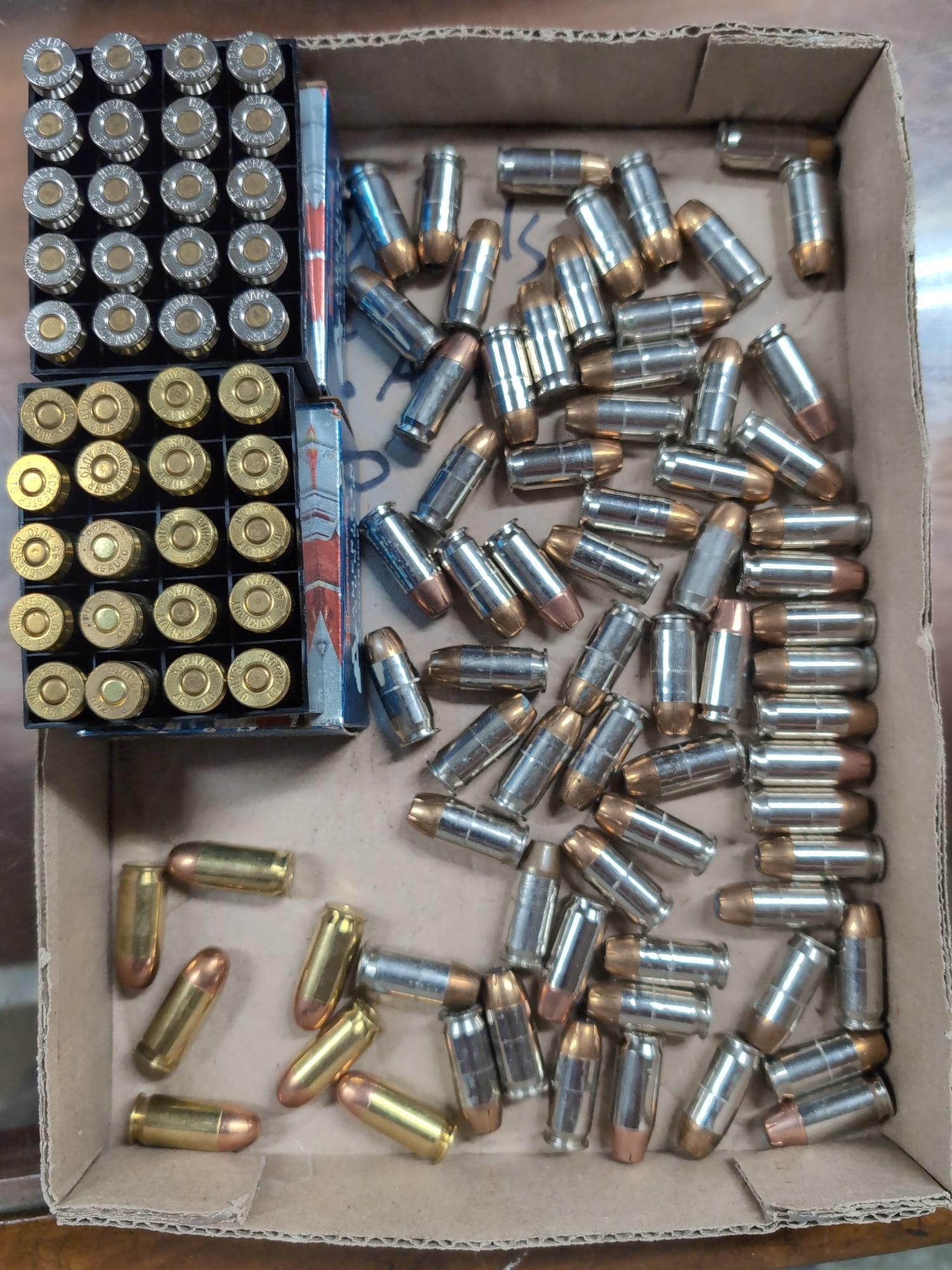 Assorted .45 Auto Ammunition with Hornady American Gunner Packaging (1 of 6)