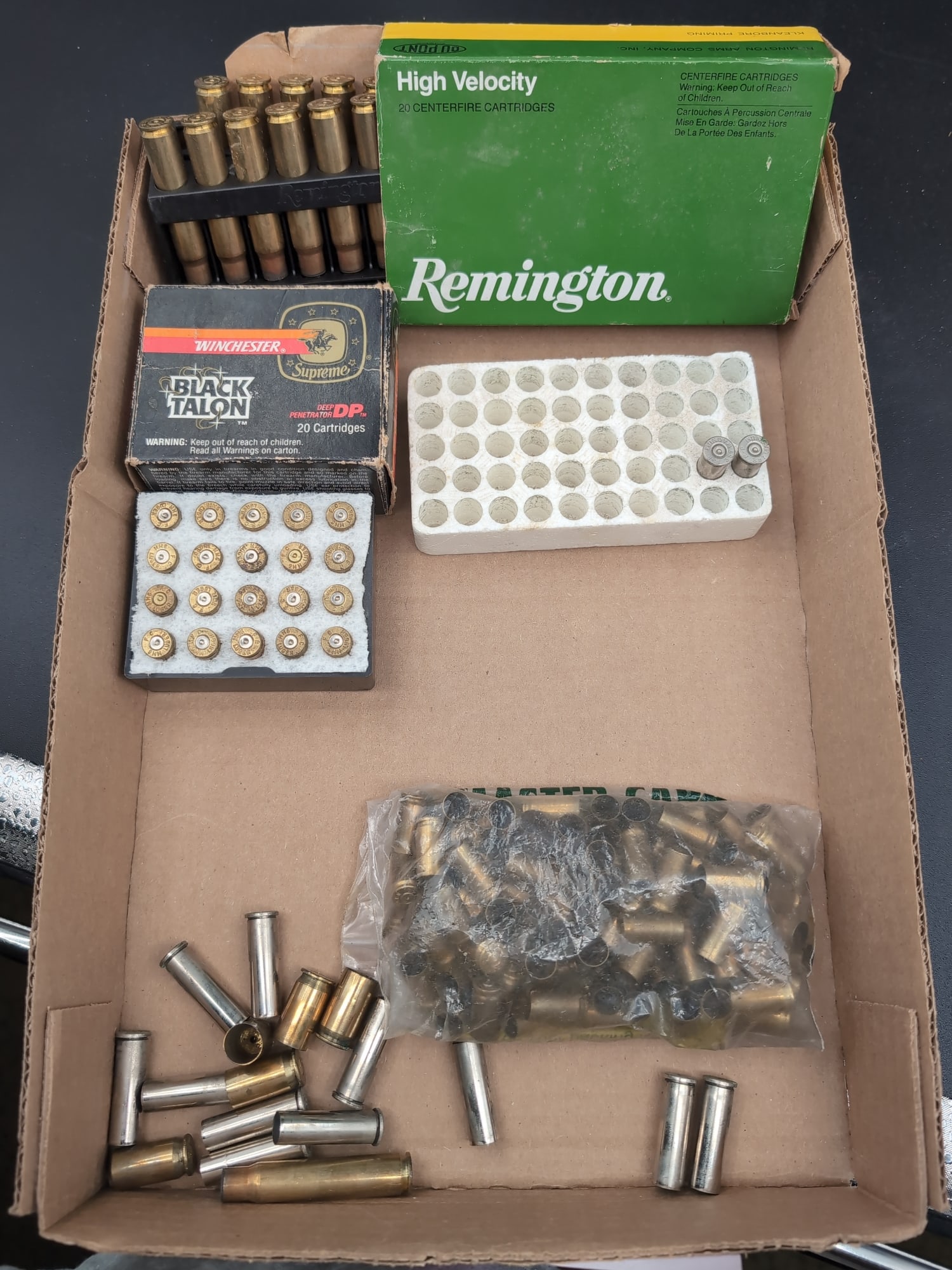Assorted Ammunition Cartridges and Brass Casings Collection (1 of 5)