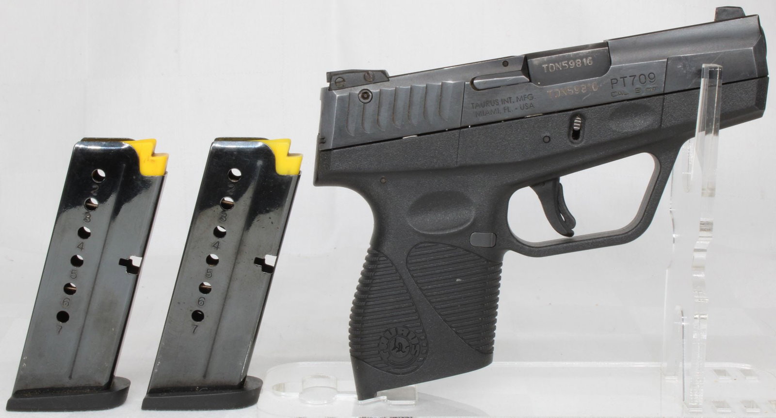 Taurus PT 709 Slim 9mm Semi-Automatic Pistol, S/N TDN59816, w/ Original Box & (2) Magazines (1 of 12)