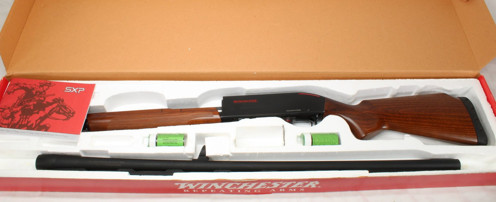 Winchester SXP Trap 12 Gauge Pump Action Shotgun, Appears Unfired, S/N 12AZN47236, w/ Original Box (1 of 18)
