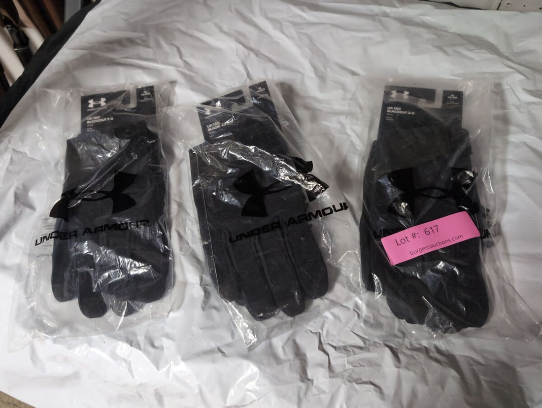 Under Armour UA Tac Blackout 3.0 Gloves, Size XL, Set of 3 (1 of 2)