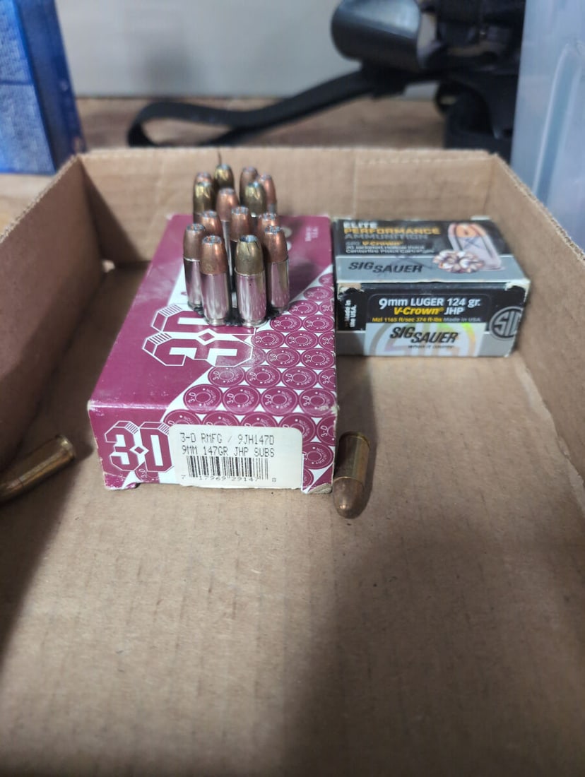 Assorted 9mm Luger Ammunition Lot (1 of 1)