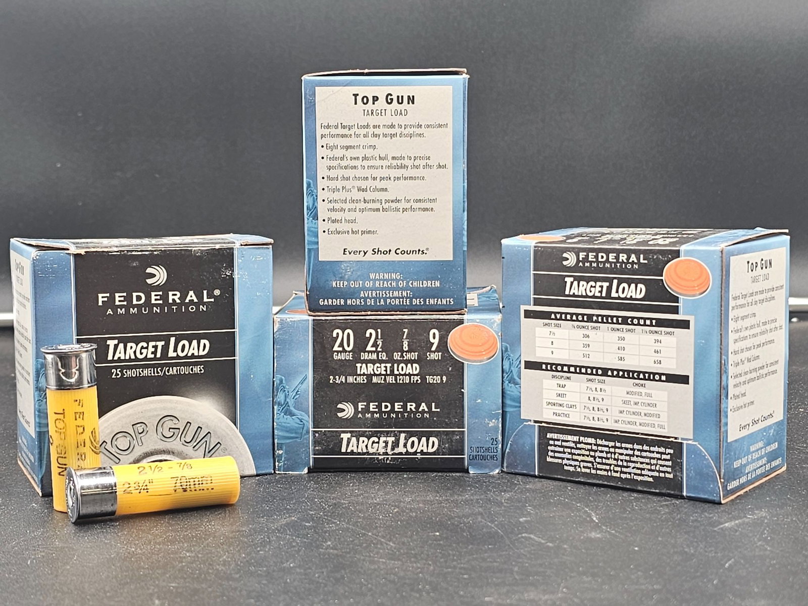 100 Shells of Federal Ammunition Target Load Shot Shells (1 of 1)
