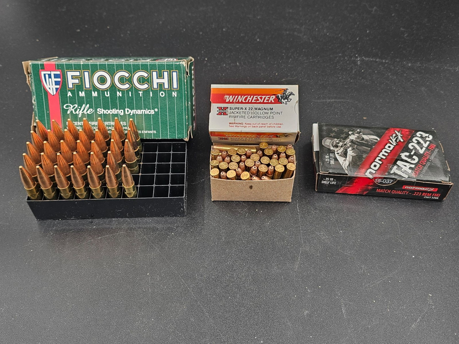 Opportunity Lot of 300 AAC Blackout, Super-X 22 Magnum, Tac-223 Ammo (1 of 1)