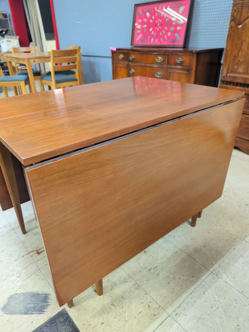 Wood Drop-Leaf Dining Table (1 of 3)