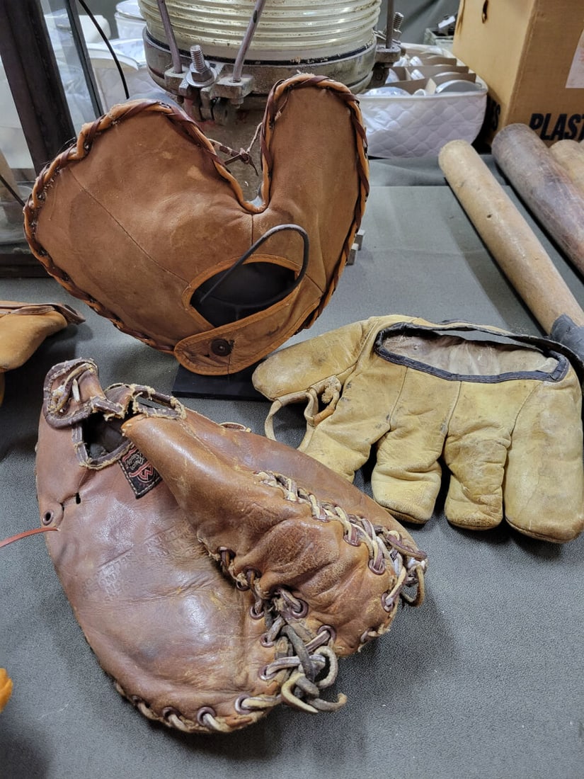 Collection of Three Baseball Mitts and Gloves (1 of 3)