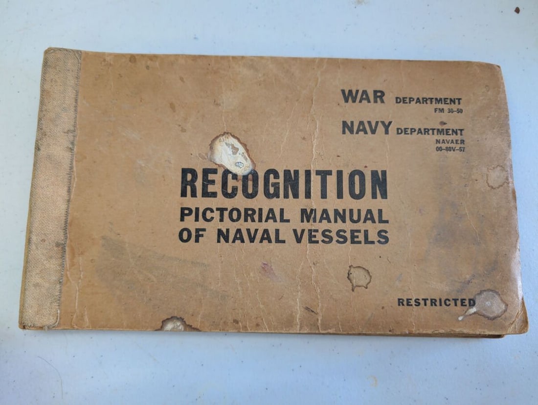 War Department Navy Department Recognition Pictori (1 of 3)