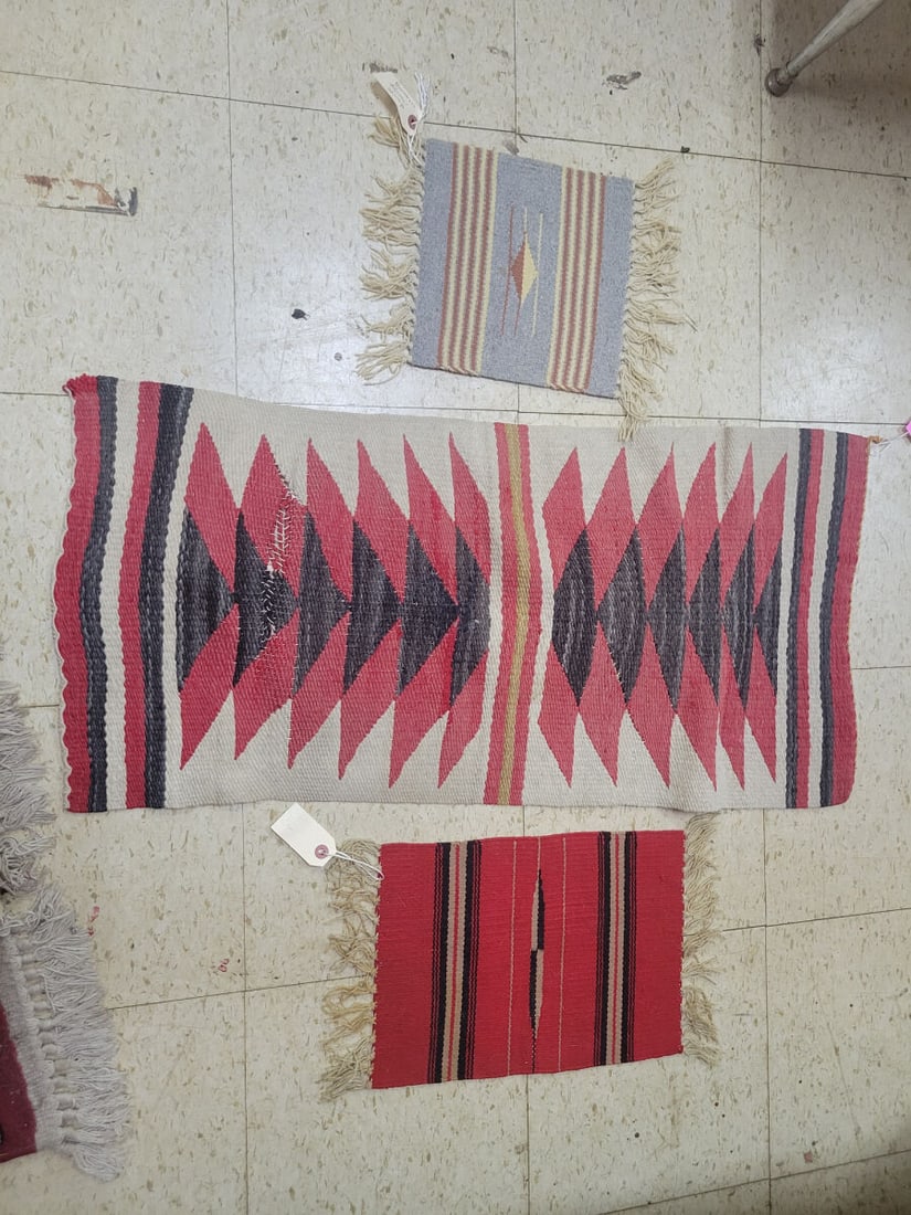 Collection of Three Navajo Woven Textiles (1 of 5)