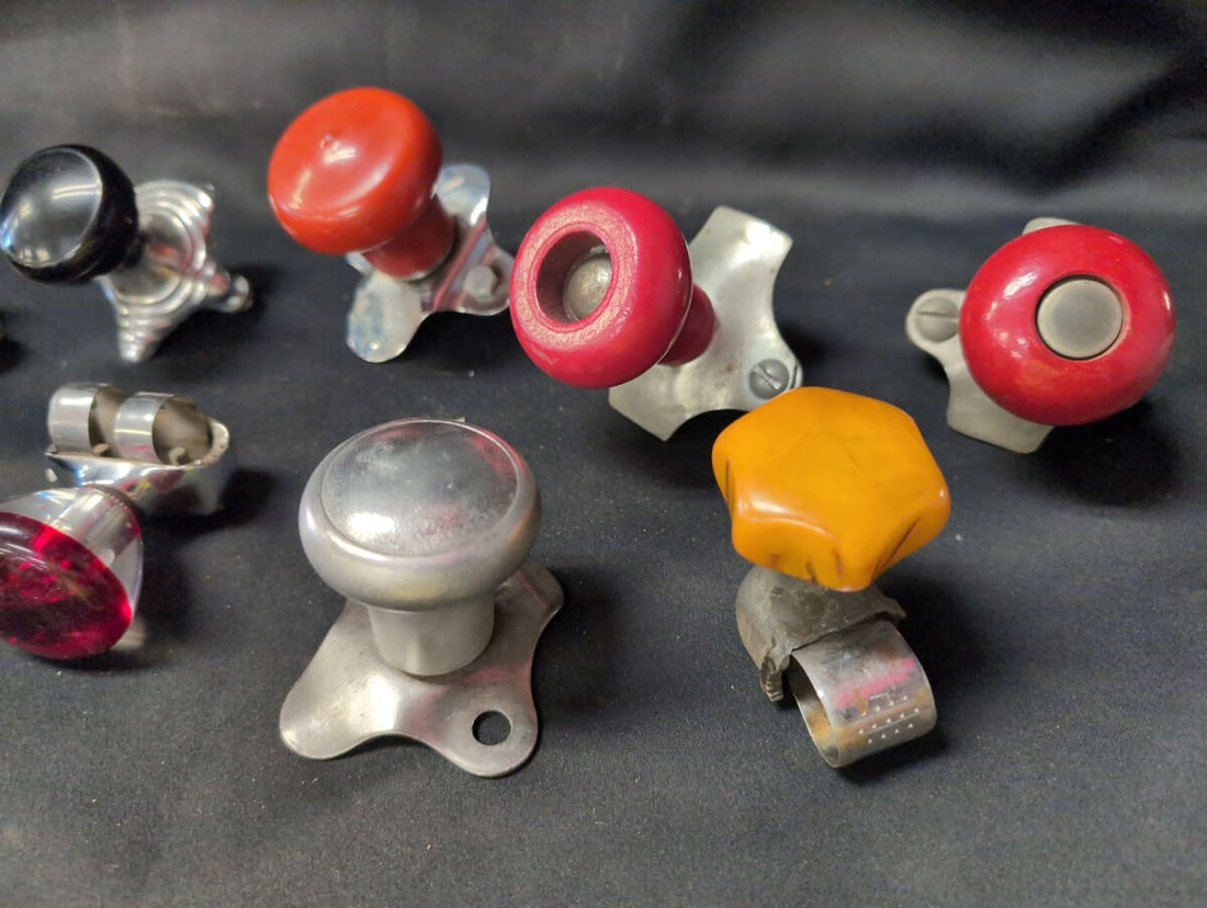 Collection of Assorted Steering Wheel Spinner Knobs - 2