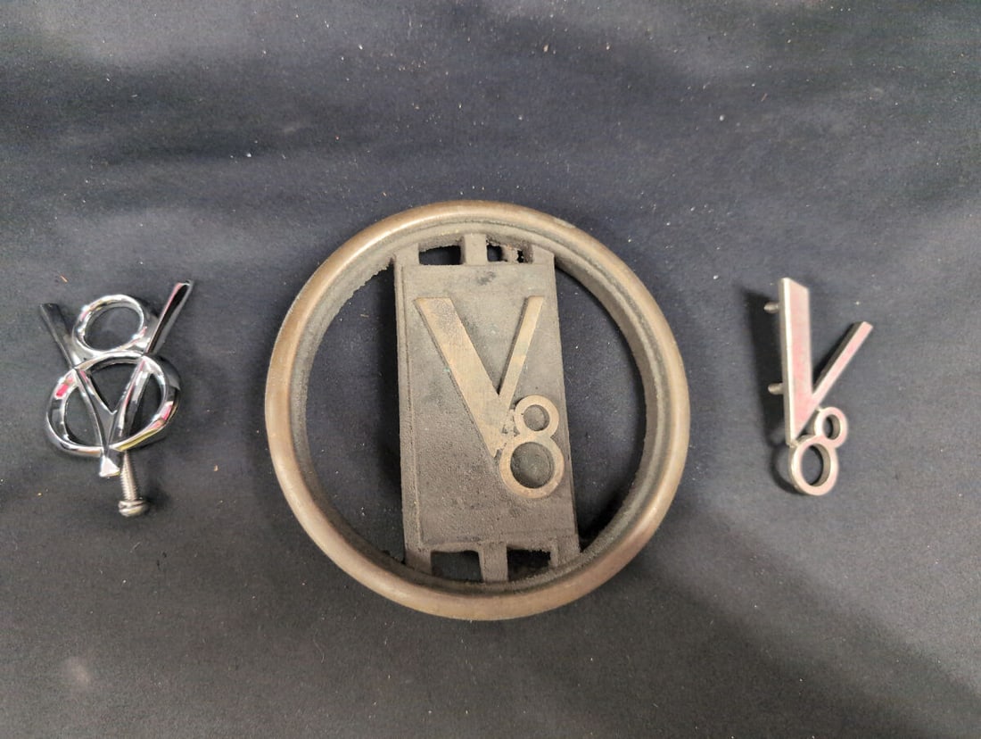 Assorted Ford V8 Emblems and Badges (1 of 2)