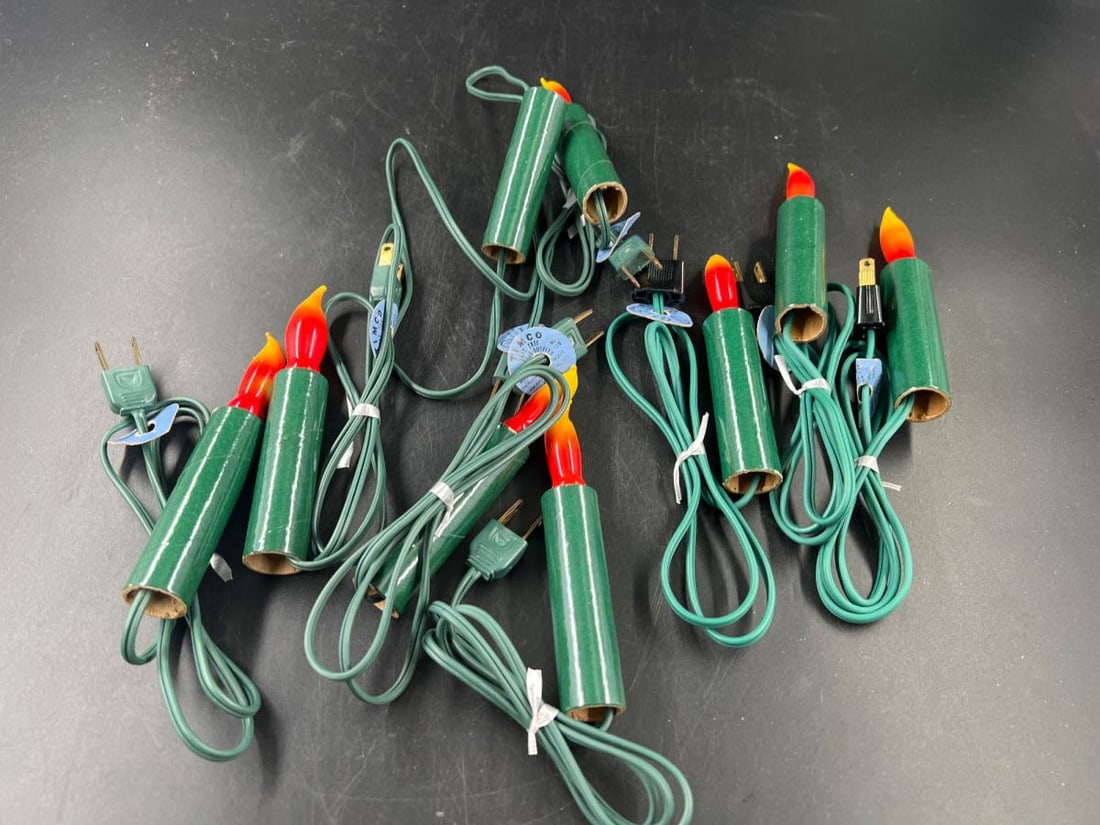 Timco Electric Window Candles Christmas Light Set Lot of 8 (1 of 3)