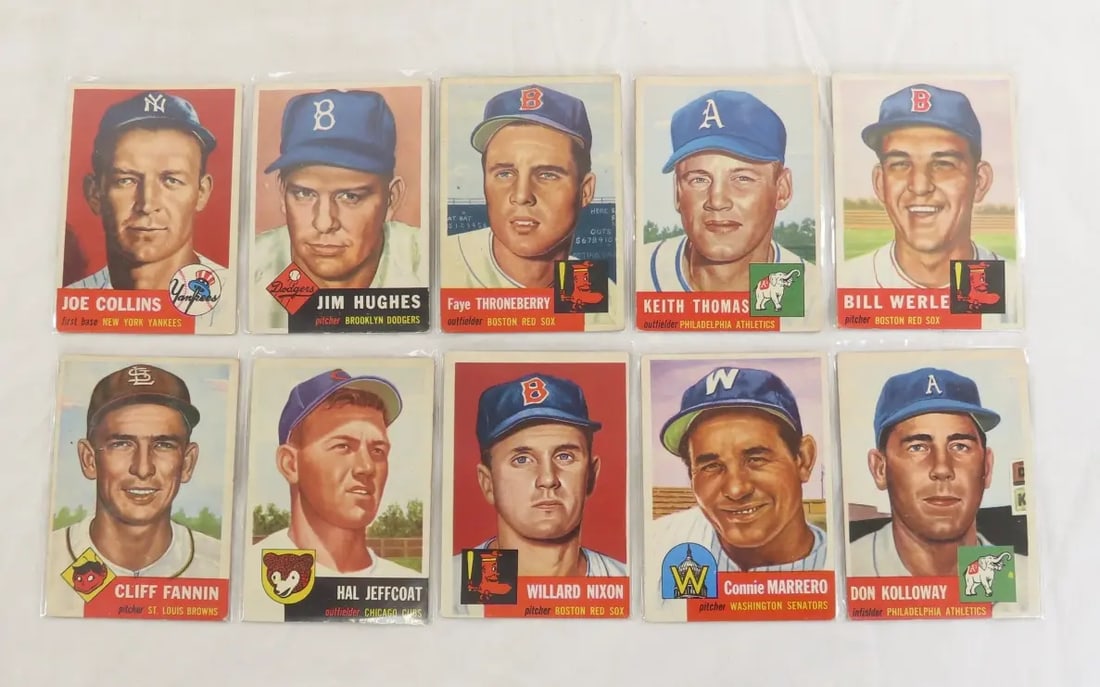 10 1953 Topps Baseball cards Sharp (1 of 5)