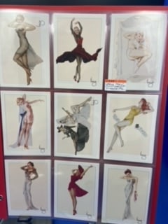Varga 1940's Pin-Up Calendar Girls Card Sets: A large lot of cards in a binder - 1993 Varga 1940s Pin-up Calendar Girls Card Set. Set not complete. Great Condition