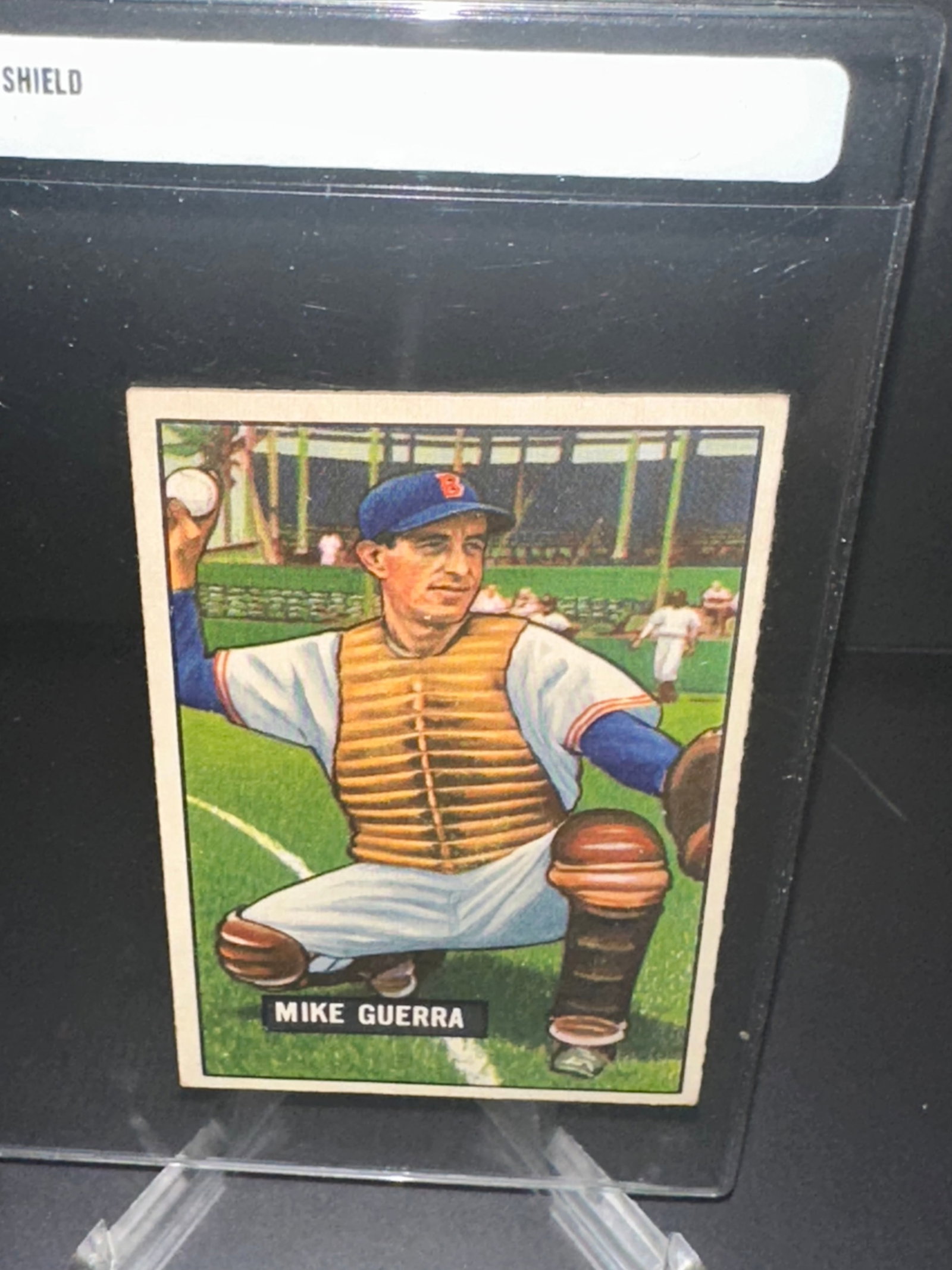 Mike Guerra 1951 Bowman Baseball Card (1 of 2)