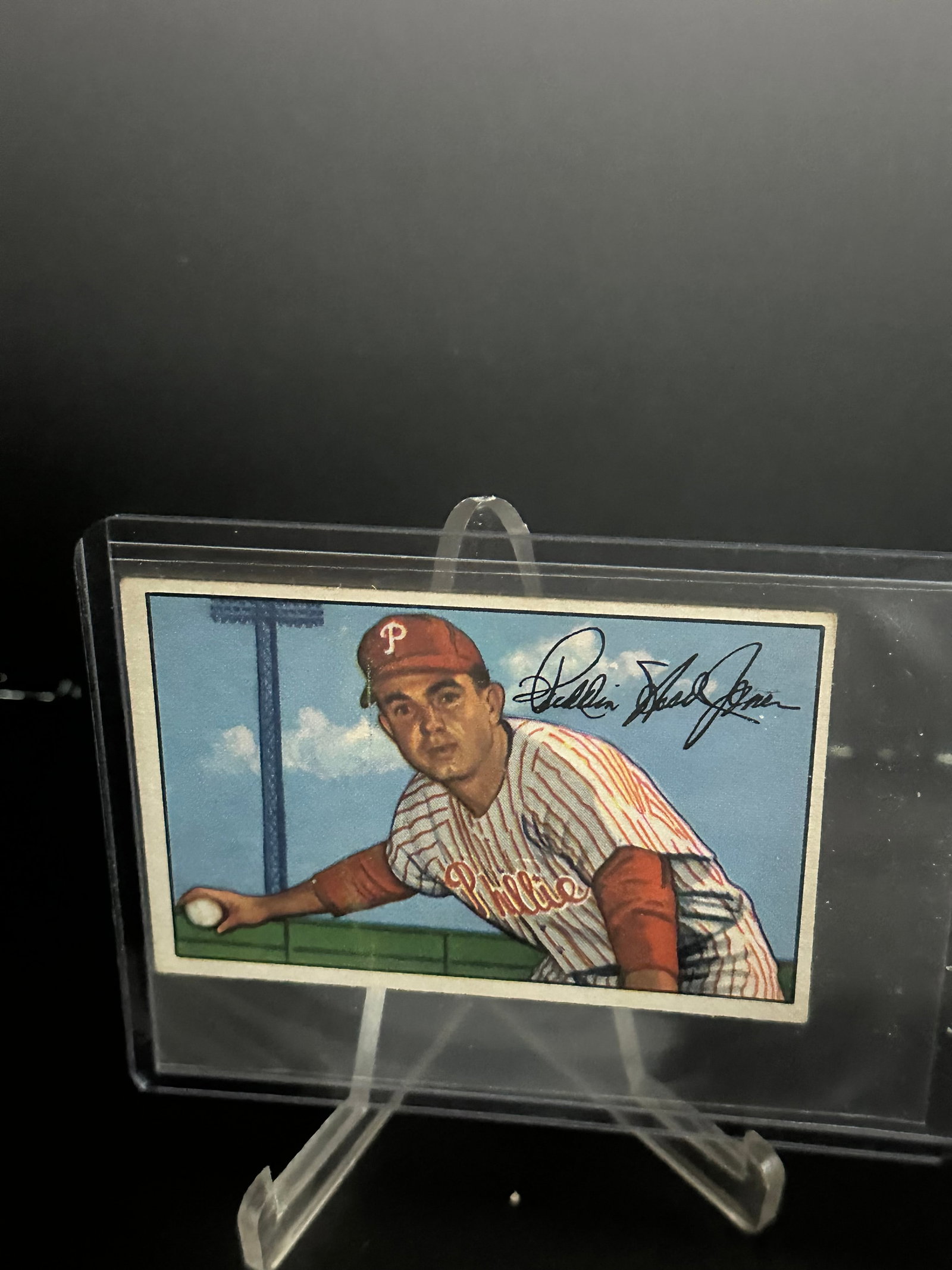 1952 Bowman #20 Willie Jones Baseball Card (1 of 2)