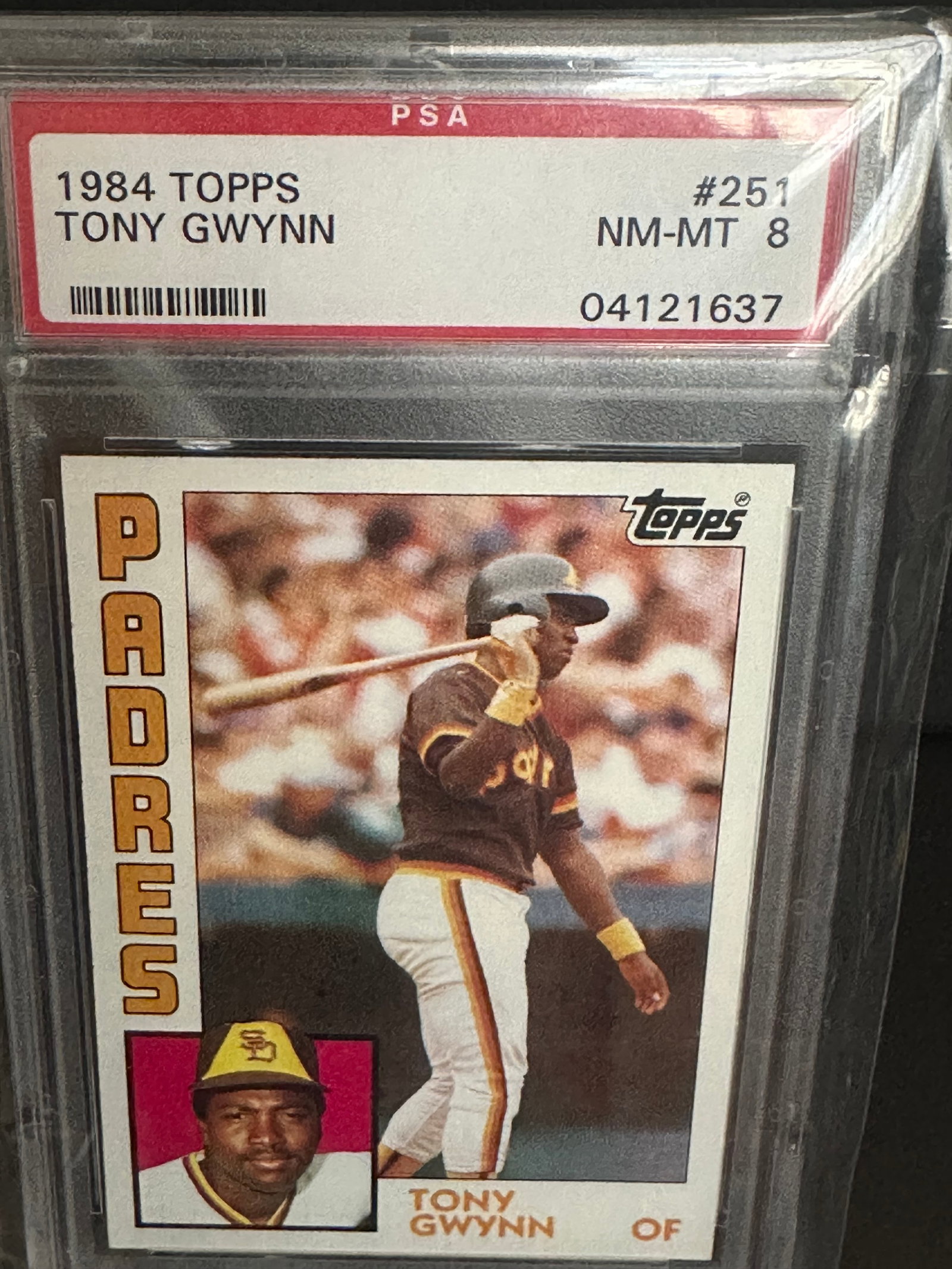 1984 Topps Tony Gwynn, card number 251. The card is graded NM (1 of 2)