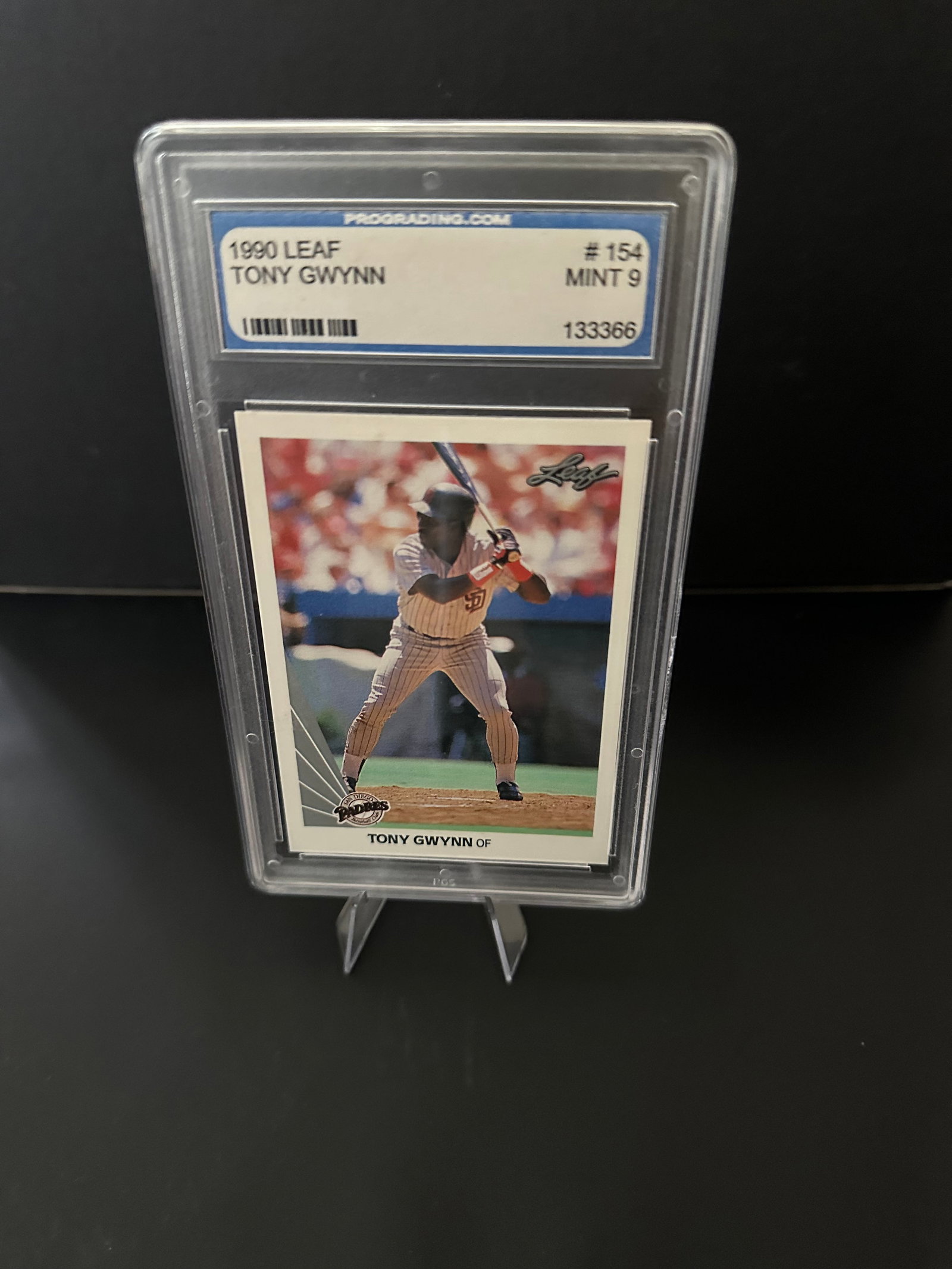 1990 Leaf Tony Gwynn Baseball Card - Mint 9 (1 of 2)