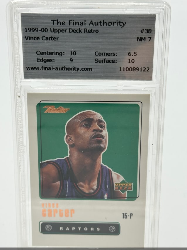 1999-00 Upper Deck Retro Vince Carter Basketball Card (1 of 2)