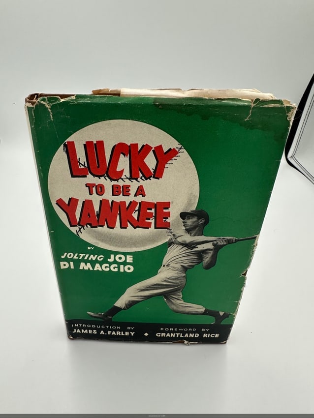 Lucky to be a Yankee by Joe DiMaggio Hardcover 1946 book (1 of 2)