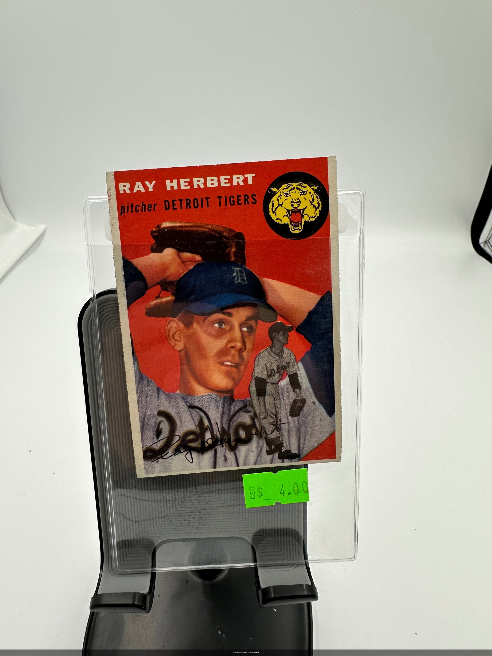 Ray Herbert Detroit Tigers Baseball Card (1 of 1)