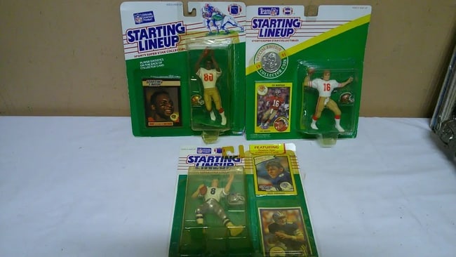 Vintage Starting Lineup Troy Aikman Jerry Rice Joe Montana Action Figures (1 of 1)