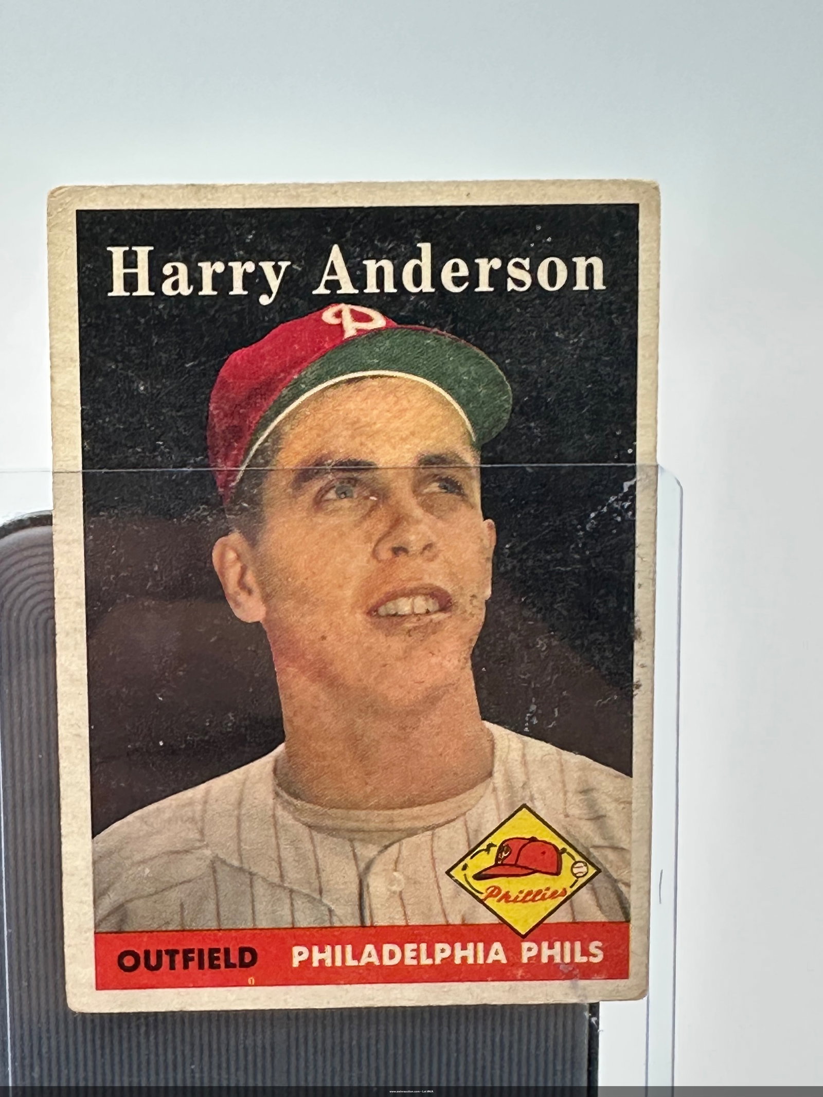 1958 Harry Anderson of the Philadelphia Phillies. (1 of 2)