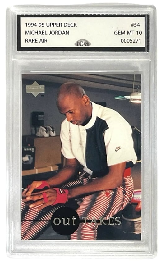 Rare 1994 to 95 Upper Deck Michael Jordan #54 Graded 10 (1 of 1)