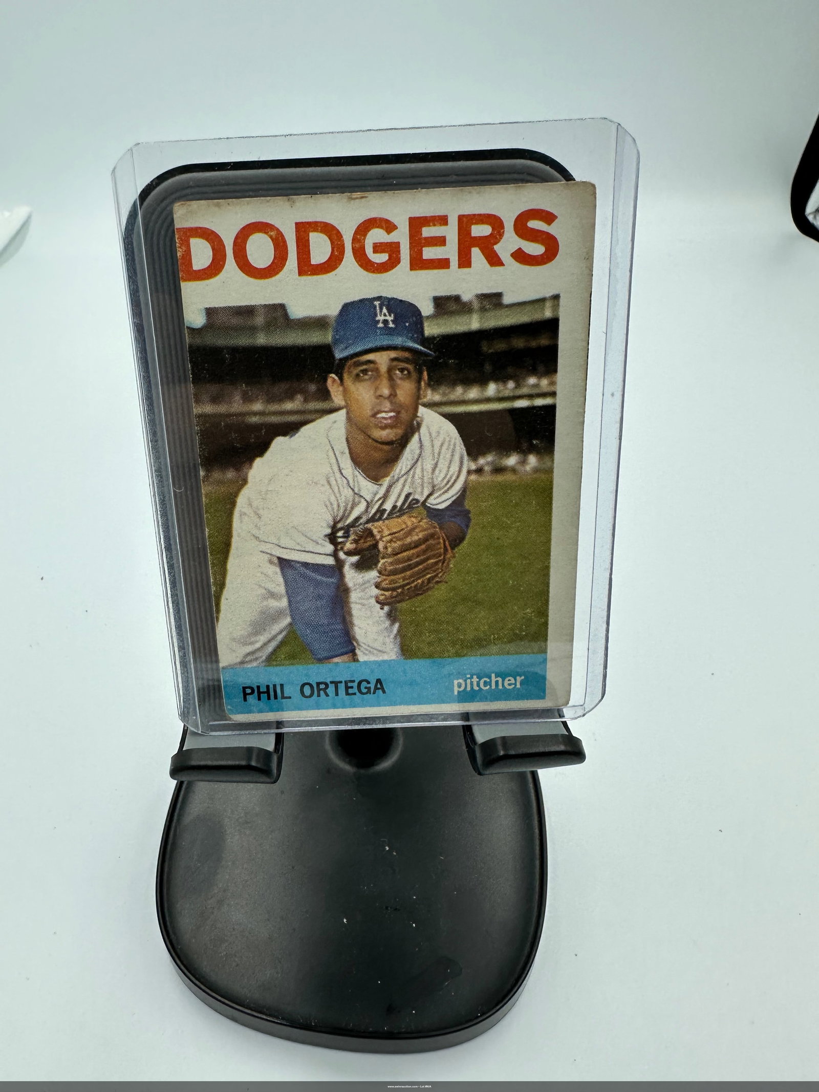 1964 Phil Ortega Dodgers Baseball Card (1 of 2)