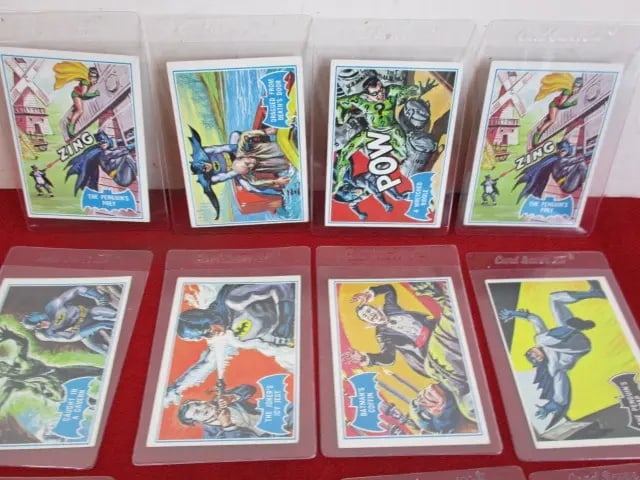 1966 Vintage Batman Trading Cards Lot of 15: 1966 Batman Trading Cards-Lot of 15 - Amazing Set from Estate Personal Collection as Child. SHIPPING: If you DO NOT want Live Shipping You need to Opt out of live shipping and choose ARRANGE YOUR OWN 