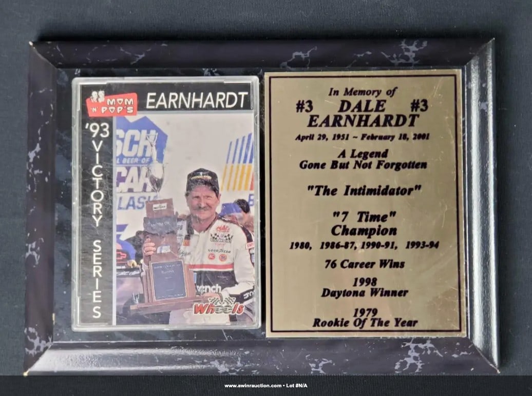 Dale Earnhardt small collectors plaque (1 of 3)
