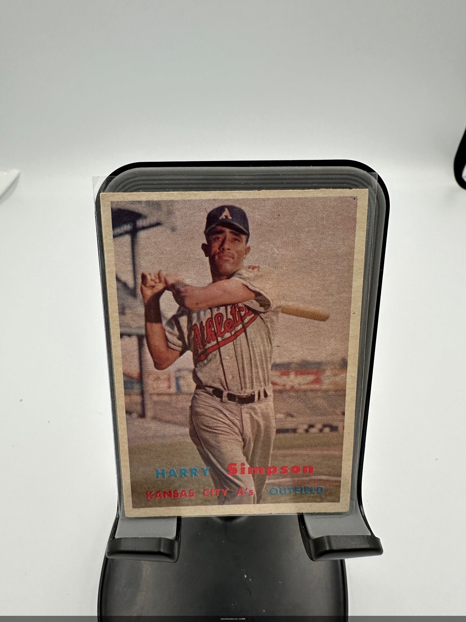 Harry Simpson 1957 Topps Baseball Card (1 of 2)
